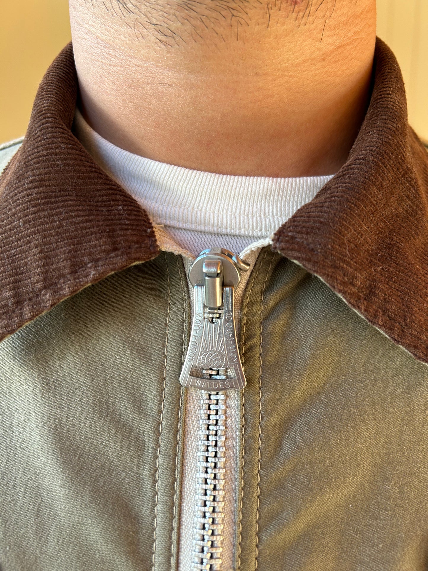 Garage Jacket - Tan Sateen
