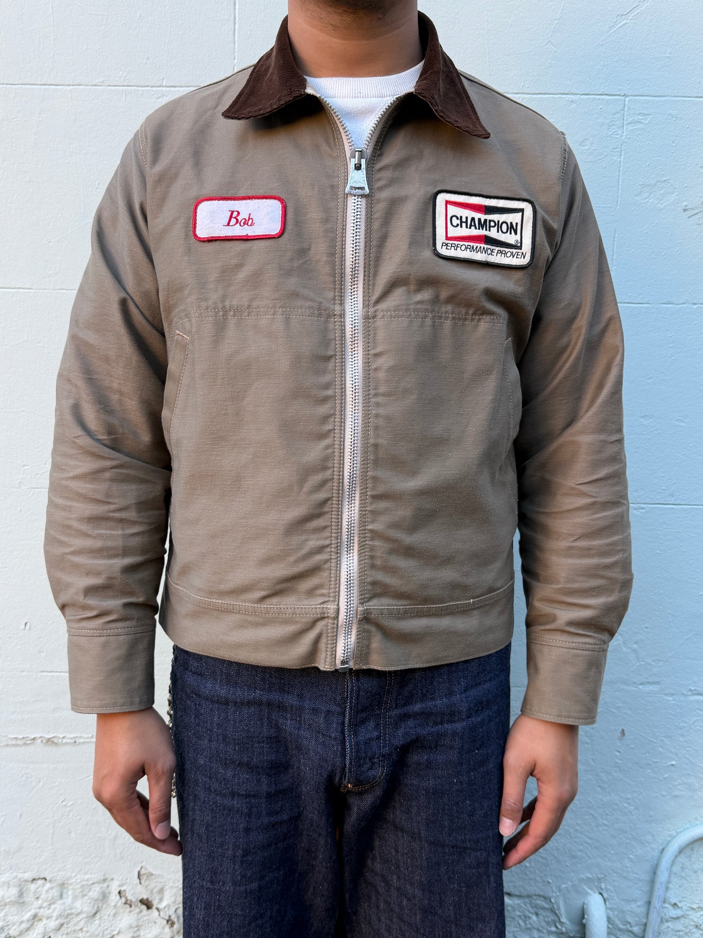 Garage Jacket - Tan Sateen