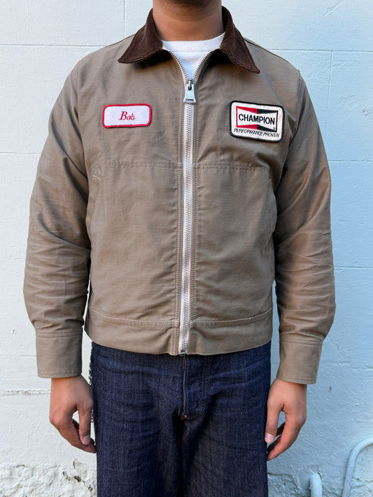 Garage Jacket - Tan Sateen