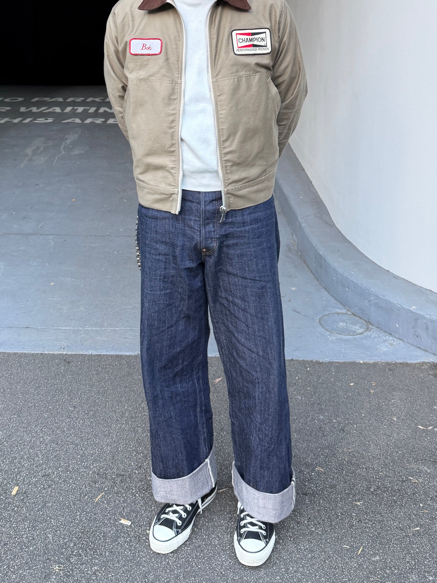Garage Jacket - Tan Sateen