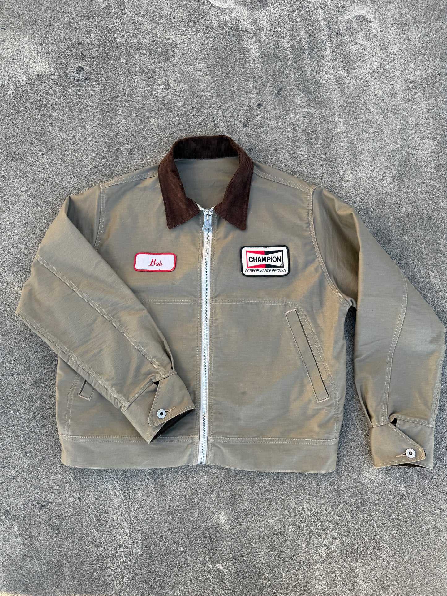 Garage Jacket - Tan Sateen